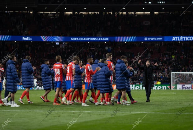 El Atlético de Madrid lucen abatidos después del partido