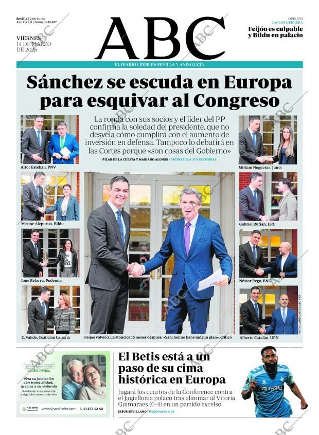 ABC SEVILLA 14-03-2025 página 1