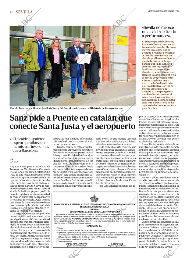 ABC SEVILLA 14-03-2025 página 14