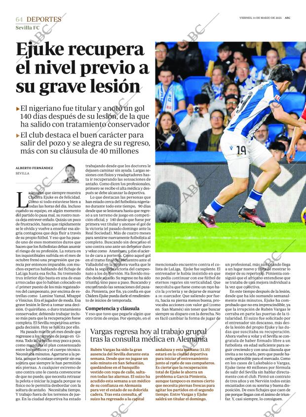 ABC SEVILLA 14-03-2025 página 64