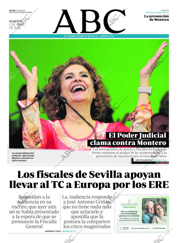 ABC SEVILLA 01-04-2025 página 1