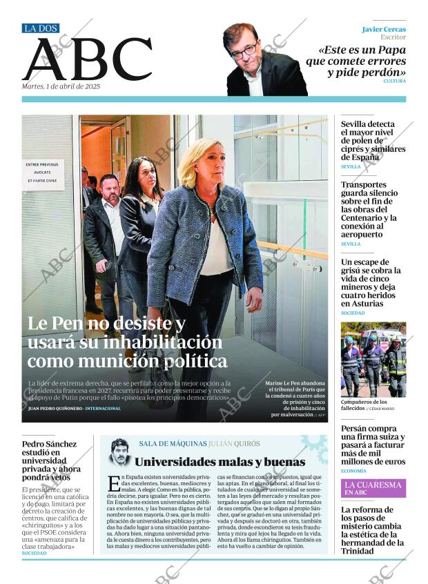 ABC SEVILLA 01-04-2025 página 2