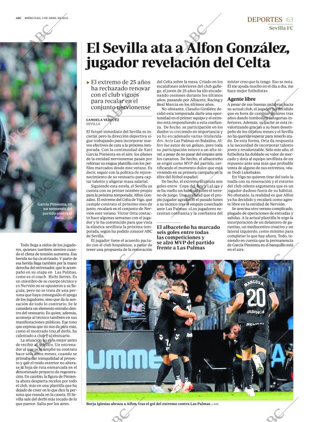 ABC SEVILLA 02-04-2025 página 63