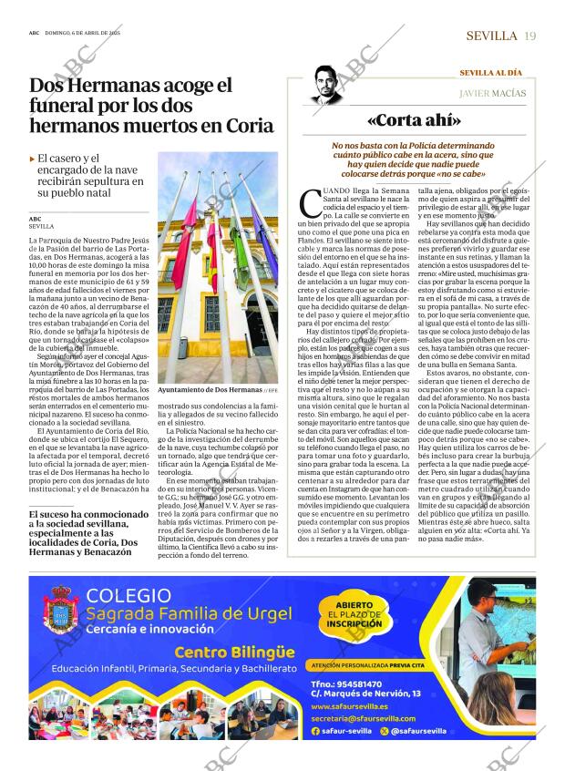 ABC SEVILLA 06-04-2025 página 19