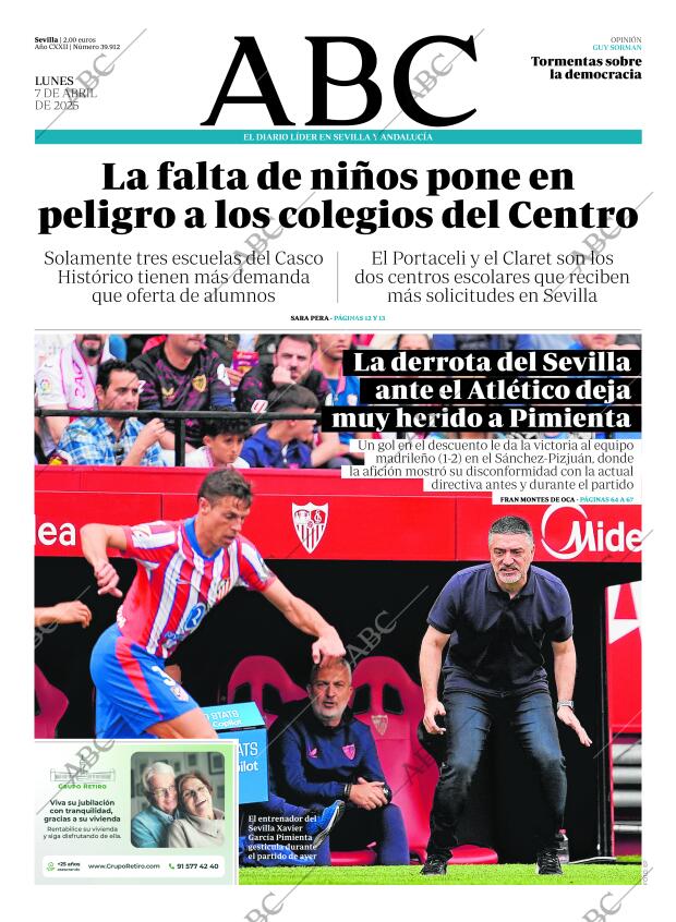 ABC SEVILLA 07-04-2025 página 1