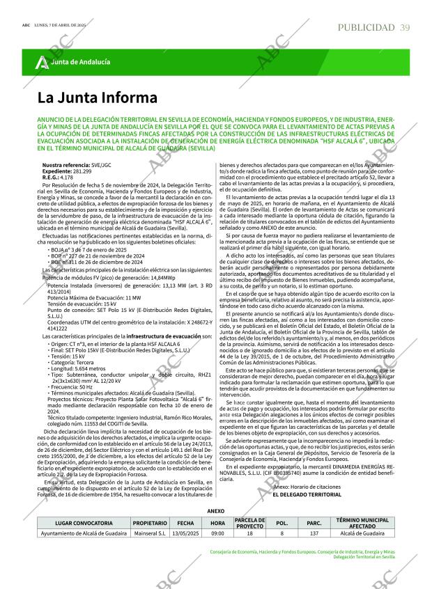 ABC SEVILLA 07-04-2025 página 39