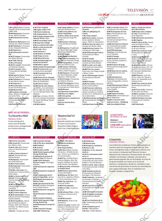 ABC SEVILLA 07-04-2025 página 87