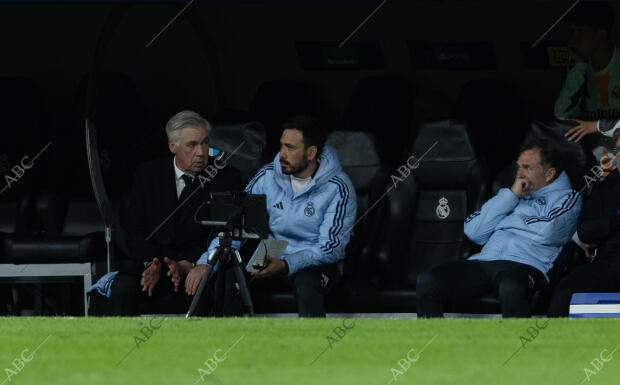 En la imagen, Carlo Ancelotti, junto a su hijo Davide