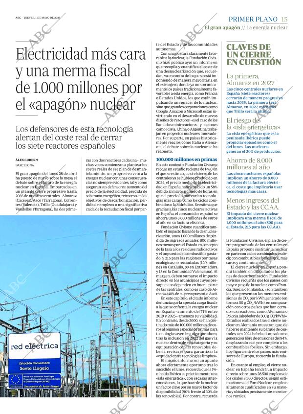 ABC MADRID 01-05-2025 página 15