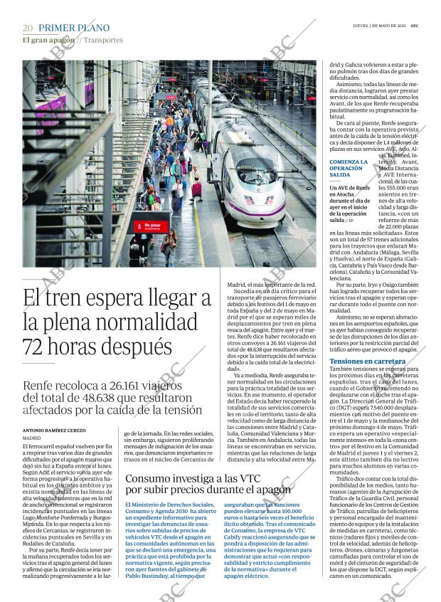 ABC MADRID 01-05-2025 página 20