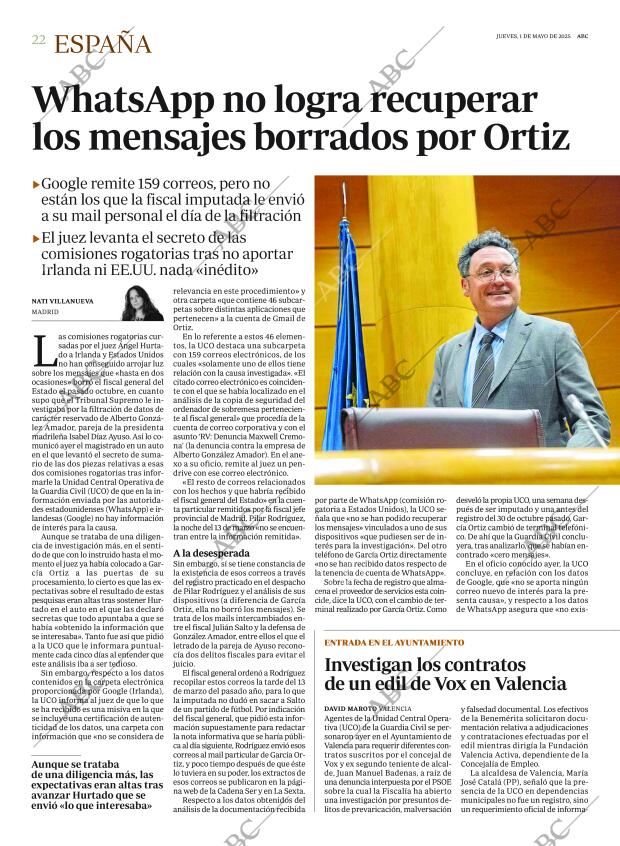 ABC MADRID 01-05-2025 página 22