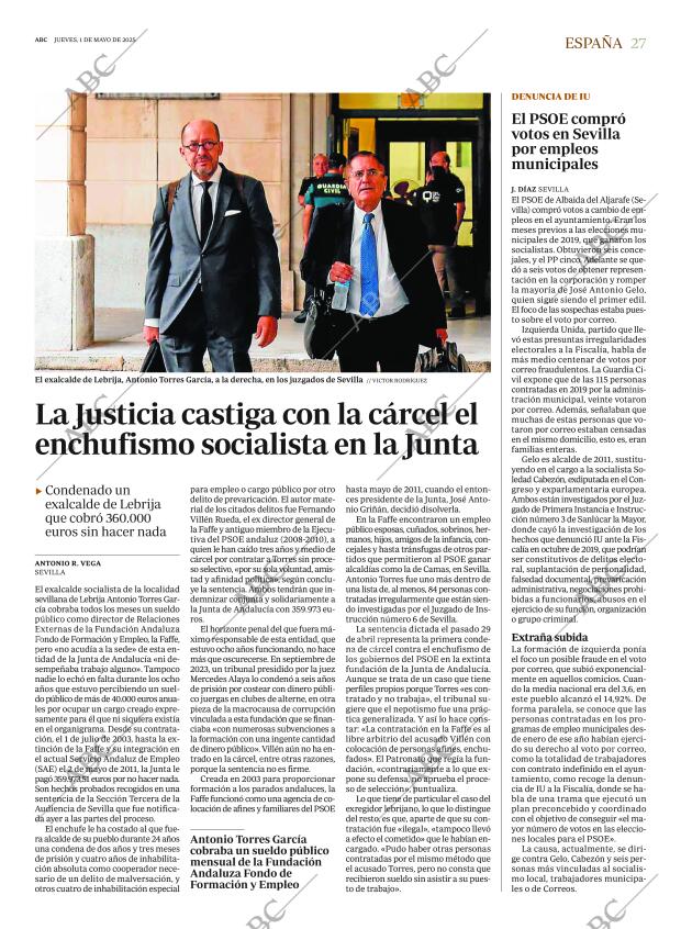 ABC MADRID 01-05-2025 página 27