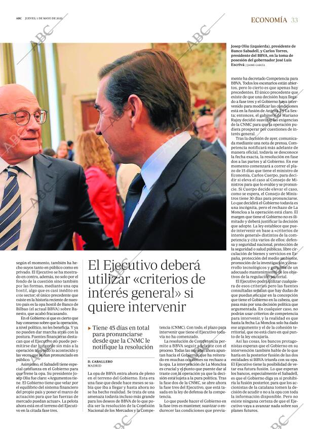 ABC MADRID 01-05-2025 página 33