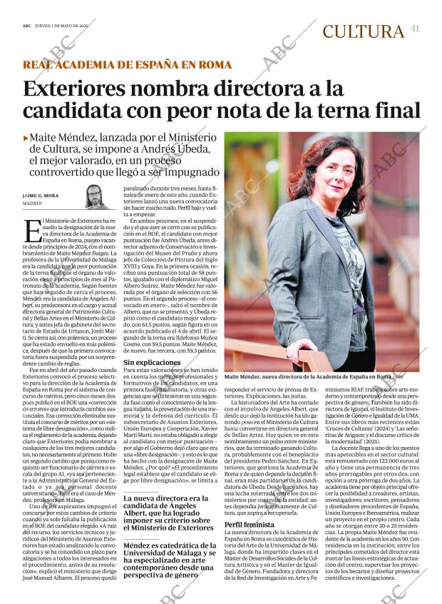 ABC MADRID 01-05-2025 página 41