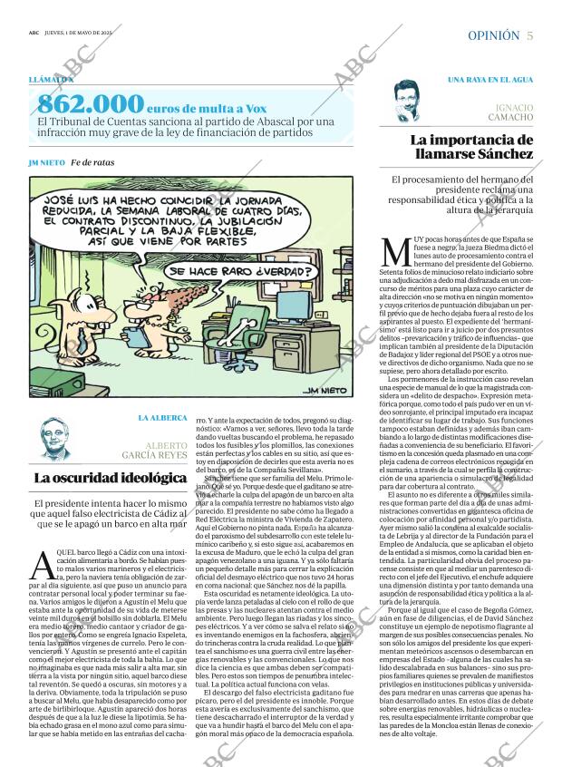 ABC MADRID 01-05-2025 página 5