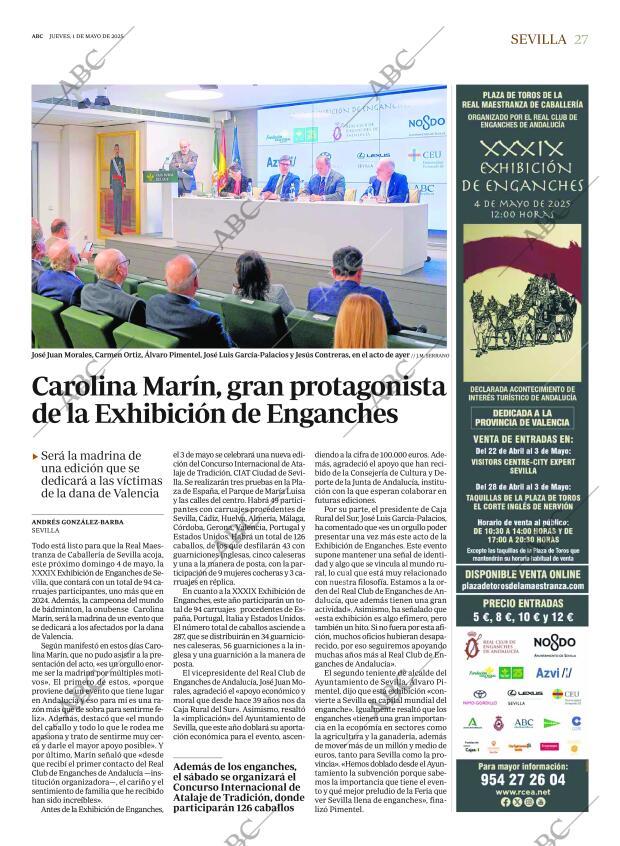 ABC SEVILLA 01-05-2025 página 27