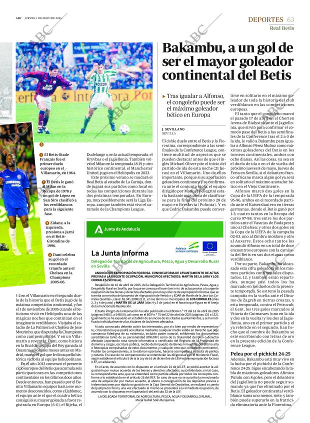 ABC SEVILLA 01-05-2025 página 63