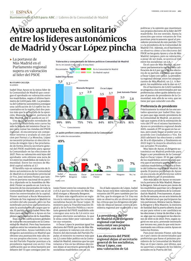 ABC MADRID 02-05-2025 página 16