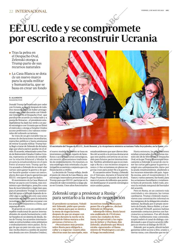 ABC MADRID 02-05-2025 página 22
