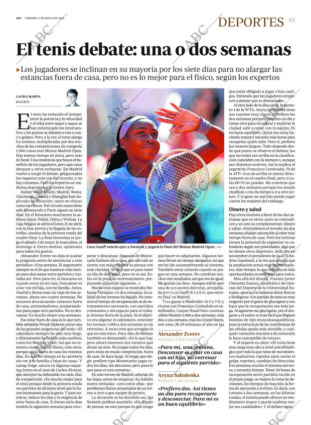 ABC MADRID 02-05-2025 página 45