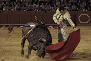 Corrida de toros celebrada en La Maestranza para los toreros El Cid, Manuel...