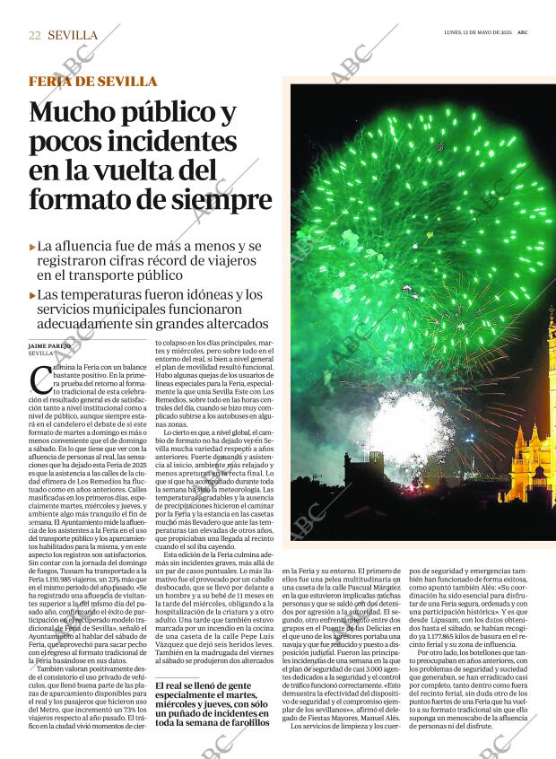 ABC SEVILLA 12-05-2025 página 22