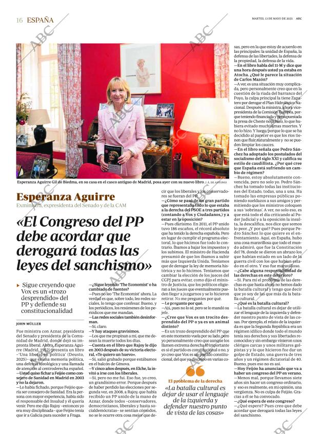 ABC MADRID 13-05-2025 página 16