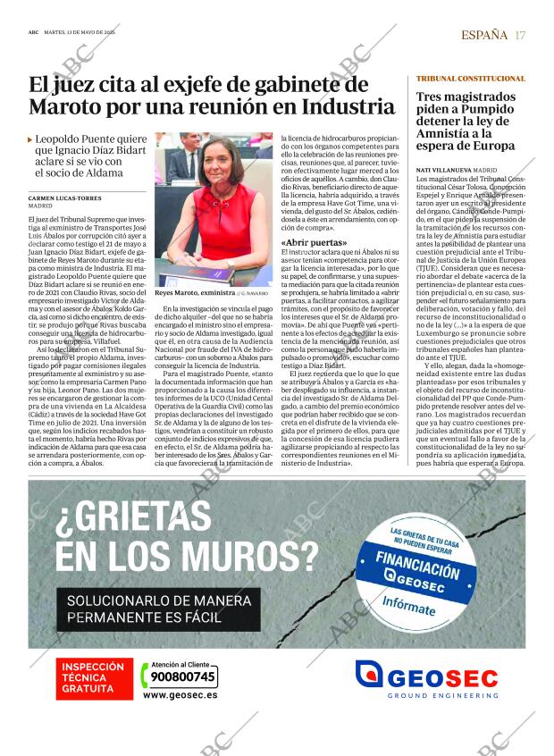 ABC MADRID 13-05-2025 página 17