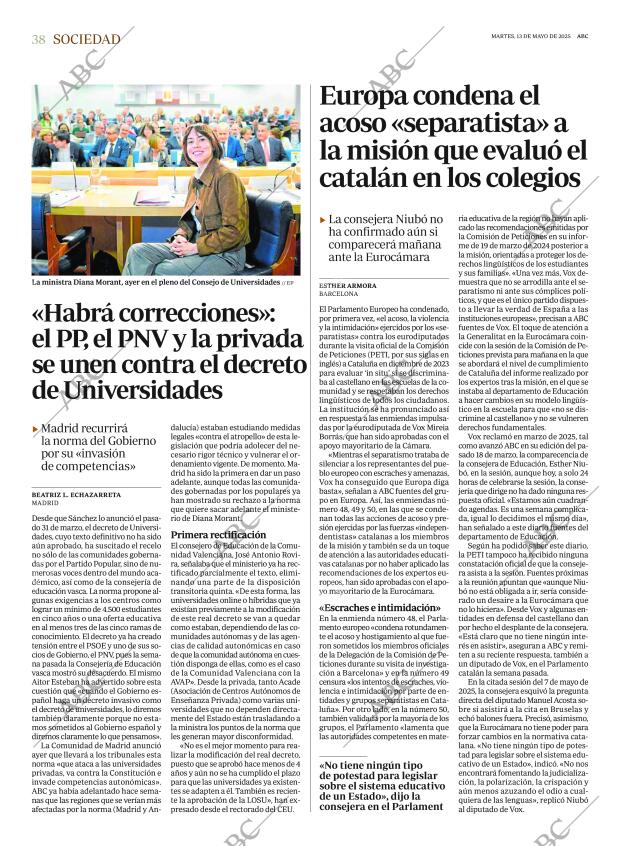 ABC MADRID 13-05-2025 página 38