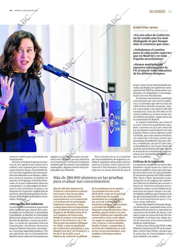 ABC MADRID 13-05-2025 página 49