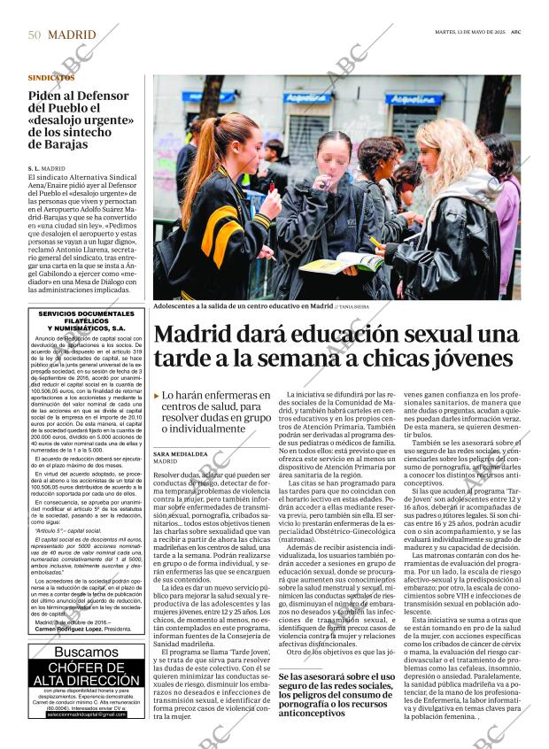 ABC MADRID 13-05-2025 página 50