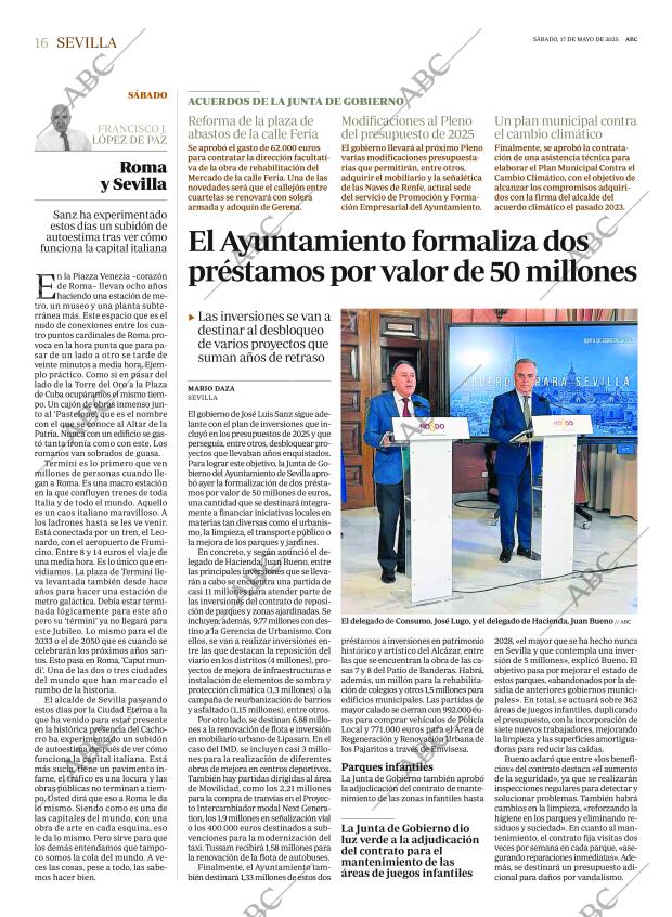 ABC SEVILLA 17-05-2025 página 16