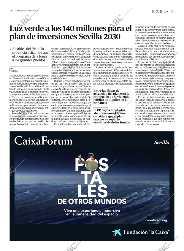 ABC SEVILLA 17-05-2025 página 21