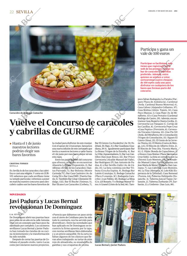 ABC SEVILLA 17-05-2025 página 22