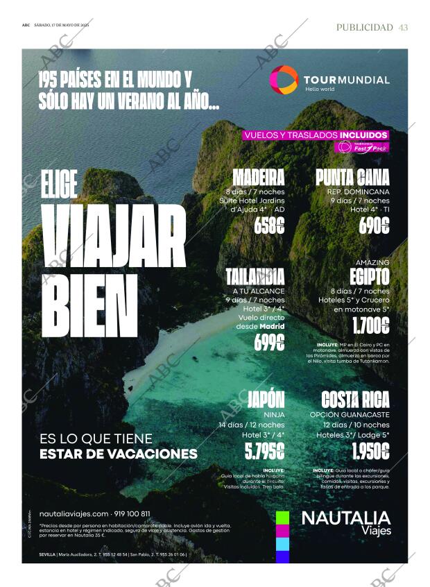 ABC SEVILLA 17-05-2025 página 43
