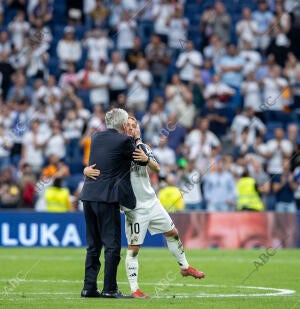 En la imagen, despedida de Ancelotti y Modric