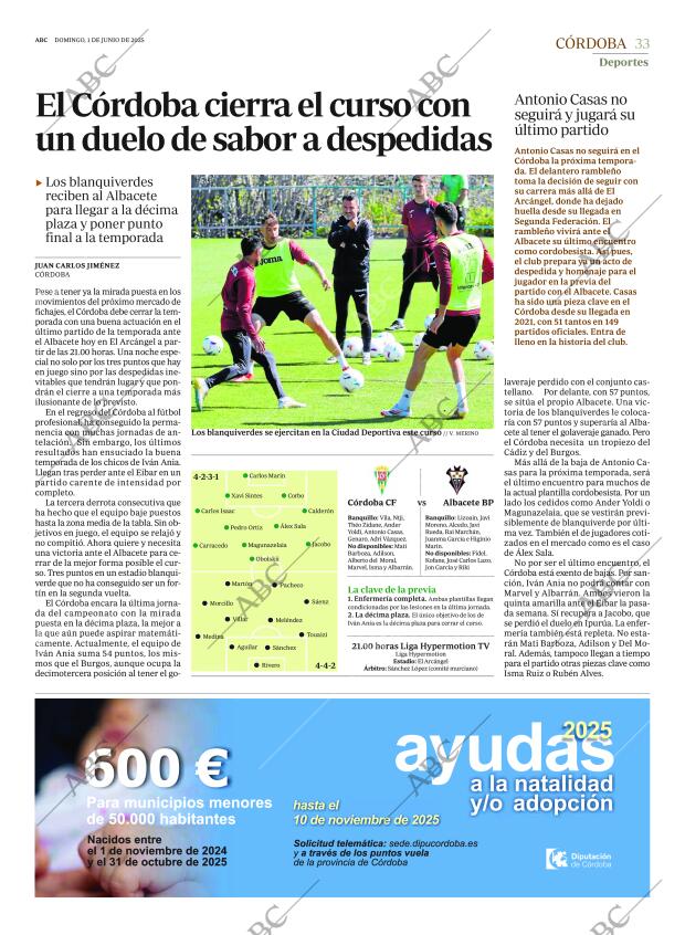 ABC CORDOBA 01-06-2025 página 33