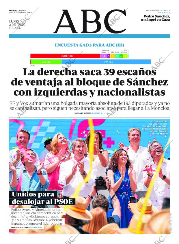ABC MADRID 02-06-2025 página 1