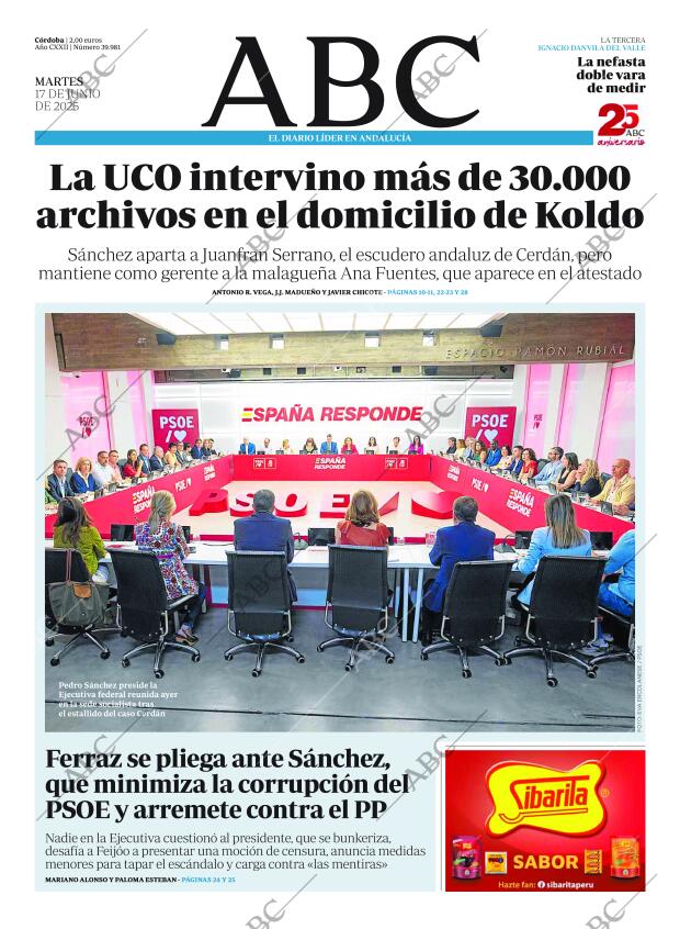 ABC CORDOBA 17-06-2025 página 1