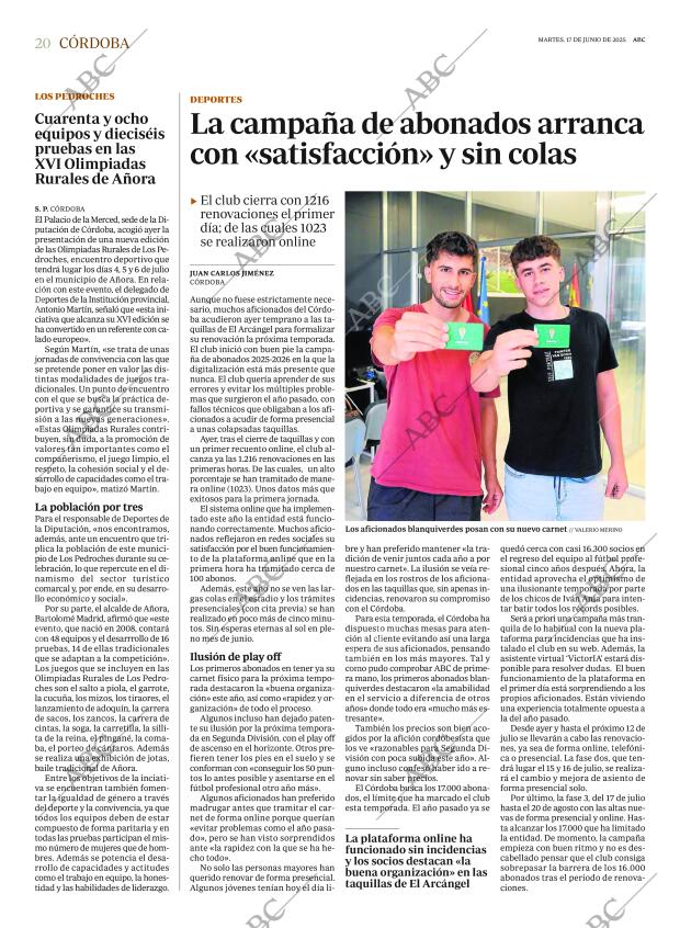 ABC CORDOBA 17-06-2025 página 20