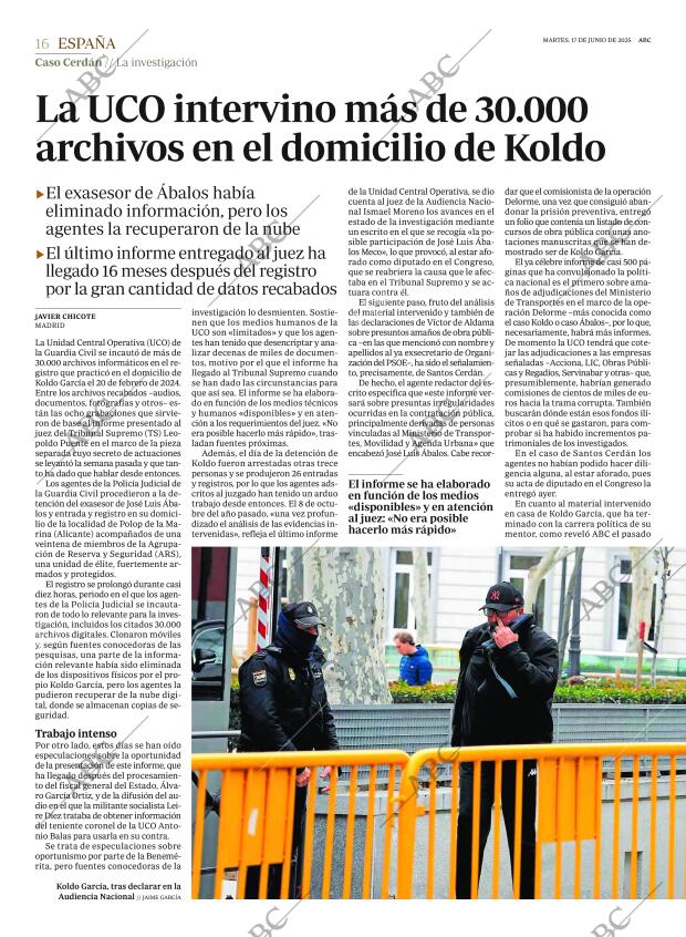 ABC MADRID 17-06-2025 página 16