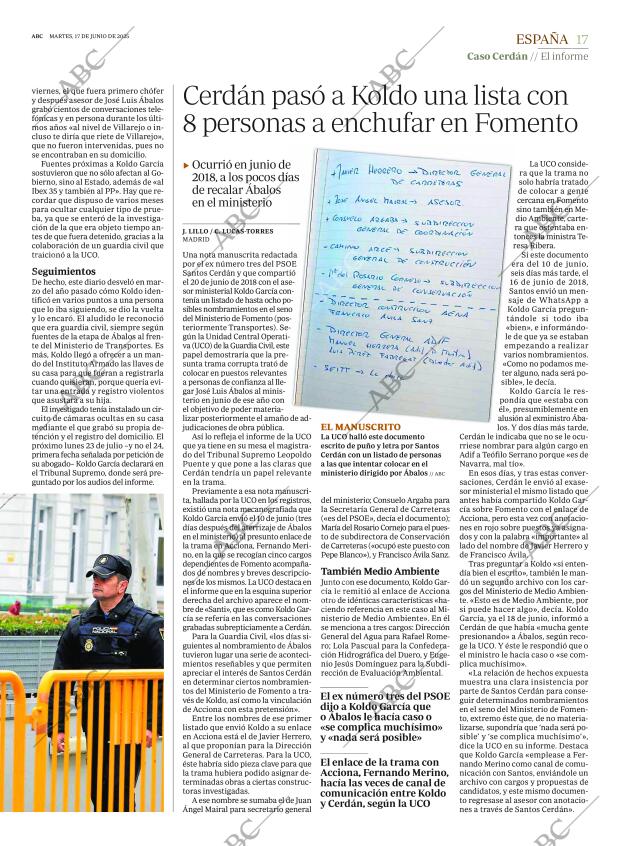 ABC MADRID 17-06-2025 página 17