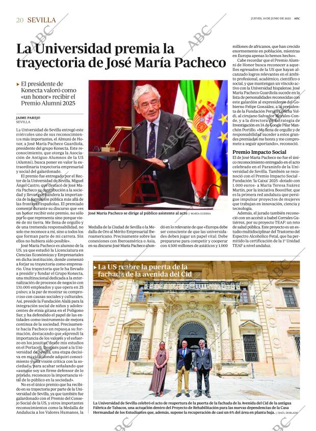 ABC SEVILLA 19-06-2025 página 20