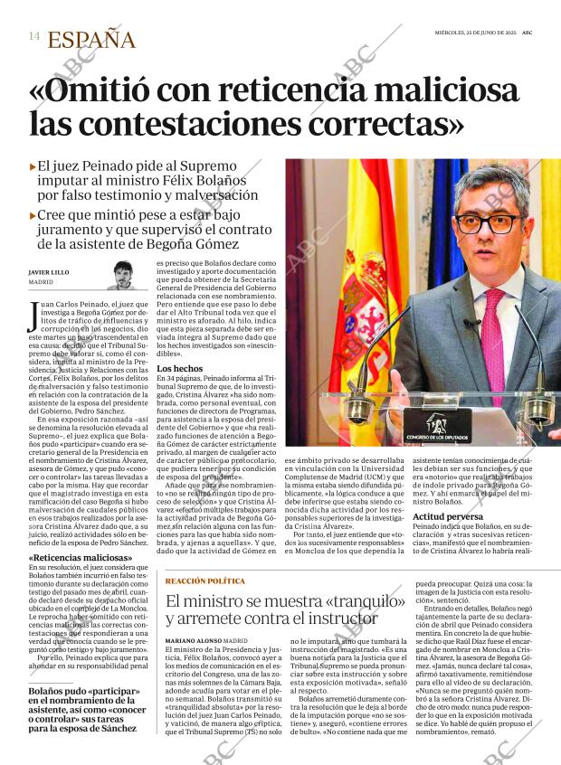 ABC MADRID 25-06-2025 página 14