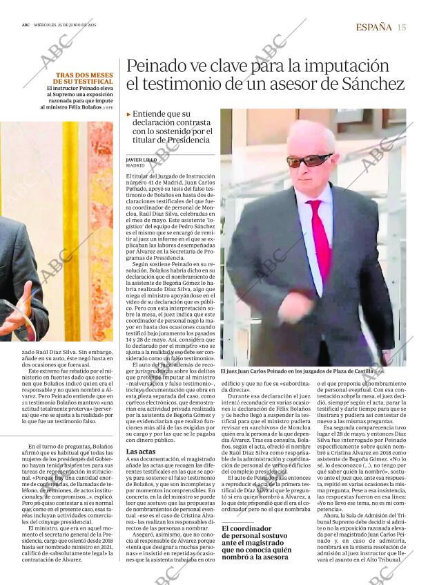 ABC MADRID 25-06-2025 página 15