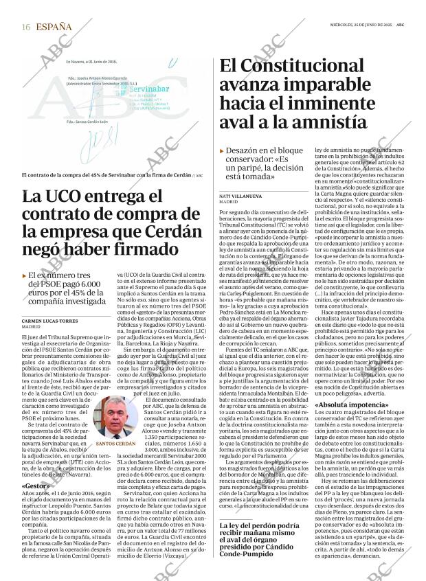 ABC MADRID 25-06-2025 página 16