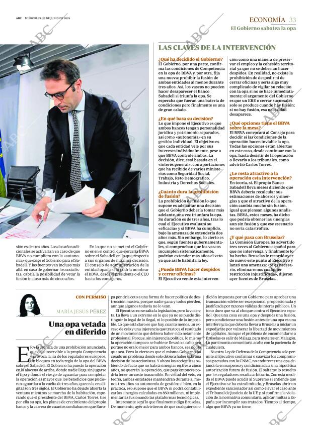 ABC MADRID 25-06-2025 página 33