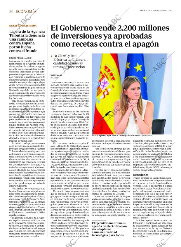 ABC MADRID 25-06-2025 página 36
