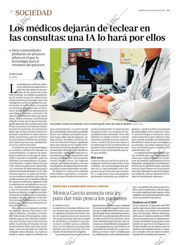ABC MADRID 25-06-2025 página 38