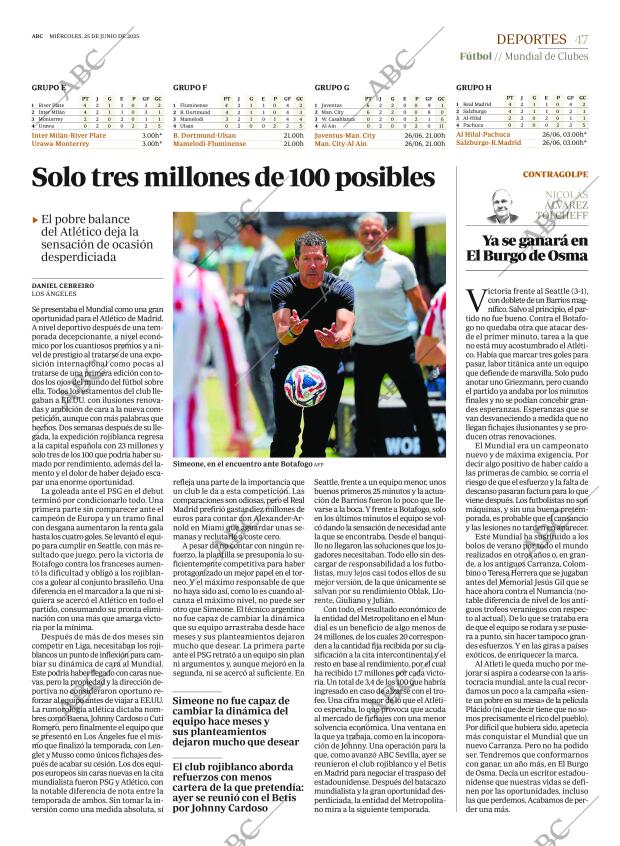 ABC MADRID 25-06-2025 página 47